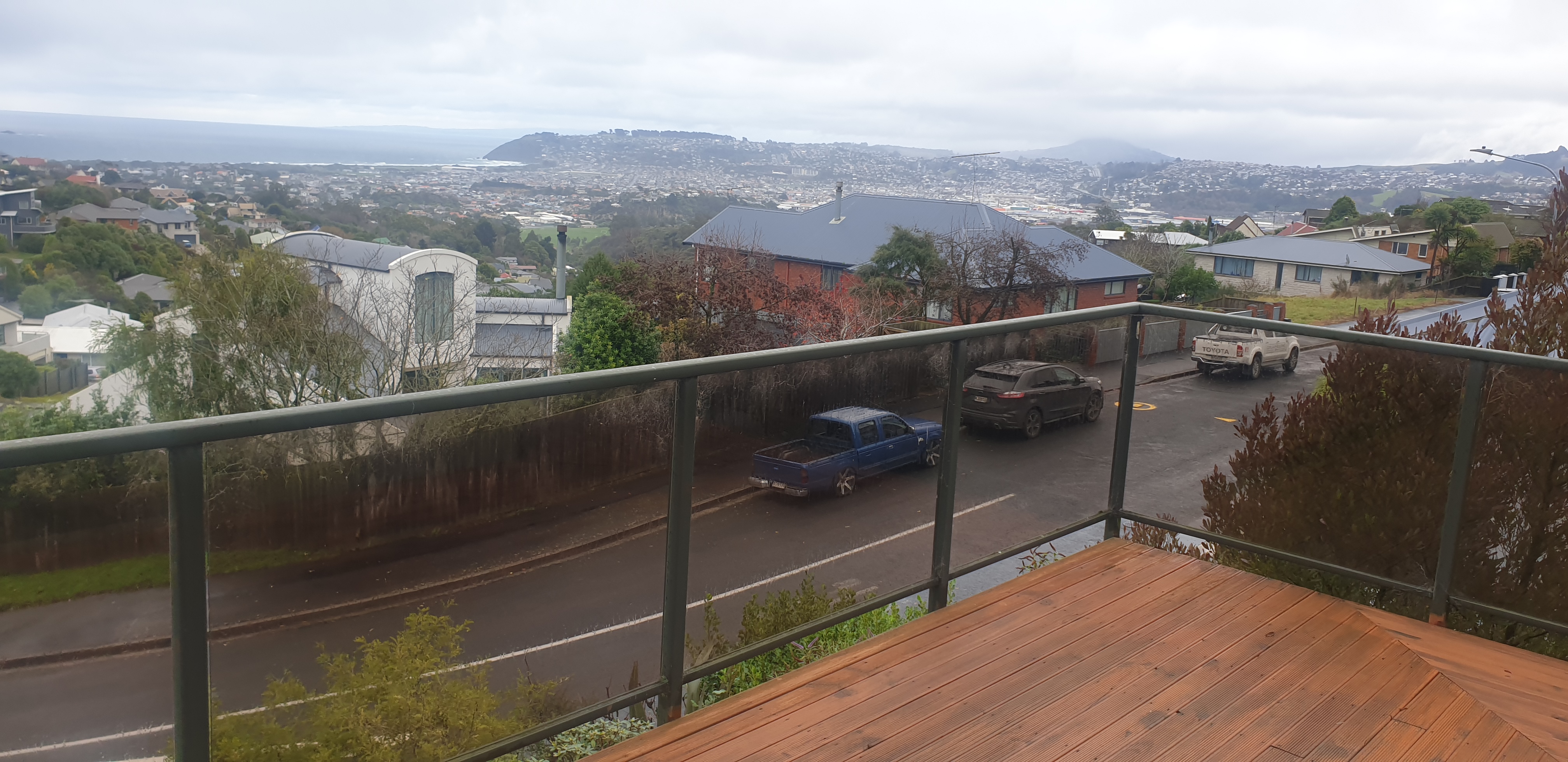 At least the fog cleared in Dunedin - view from Moodie St