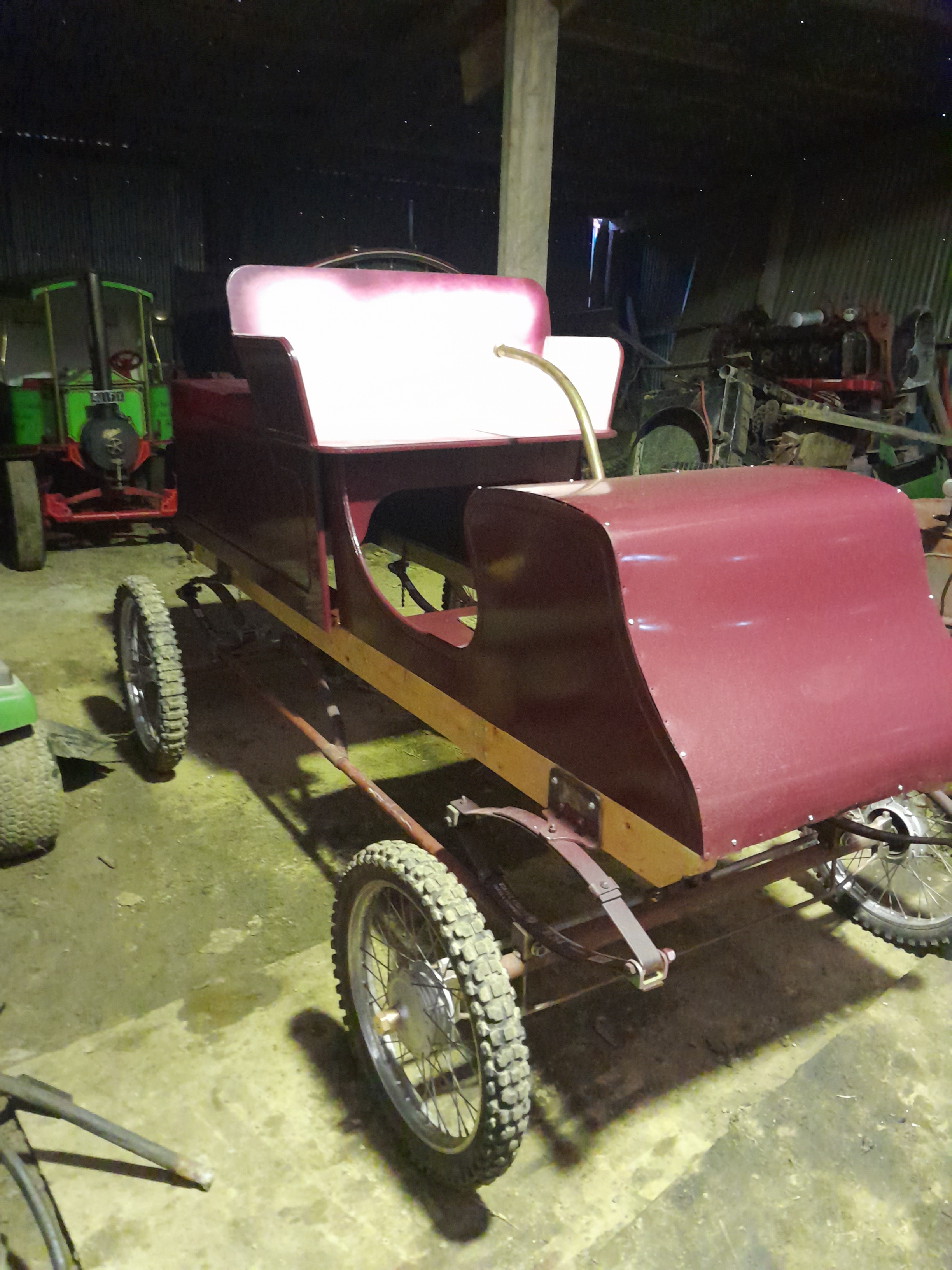 My cousin is building a steam car